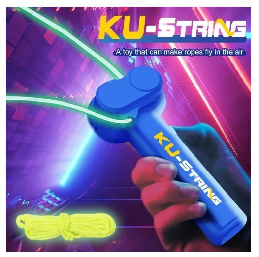 Ore skraidanti virvelė šviečianti tamsoje ZipString stiliaus, spalvota 